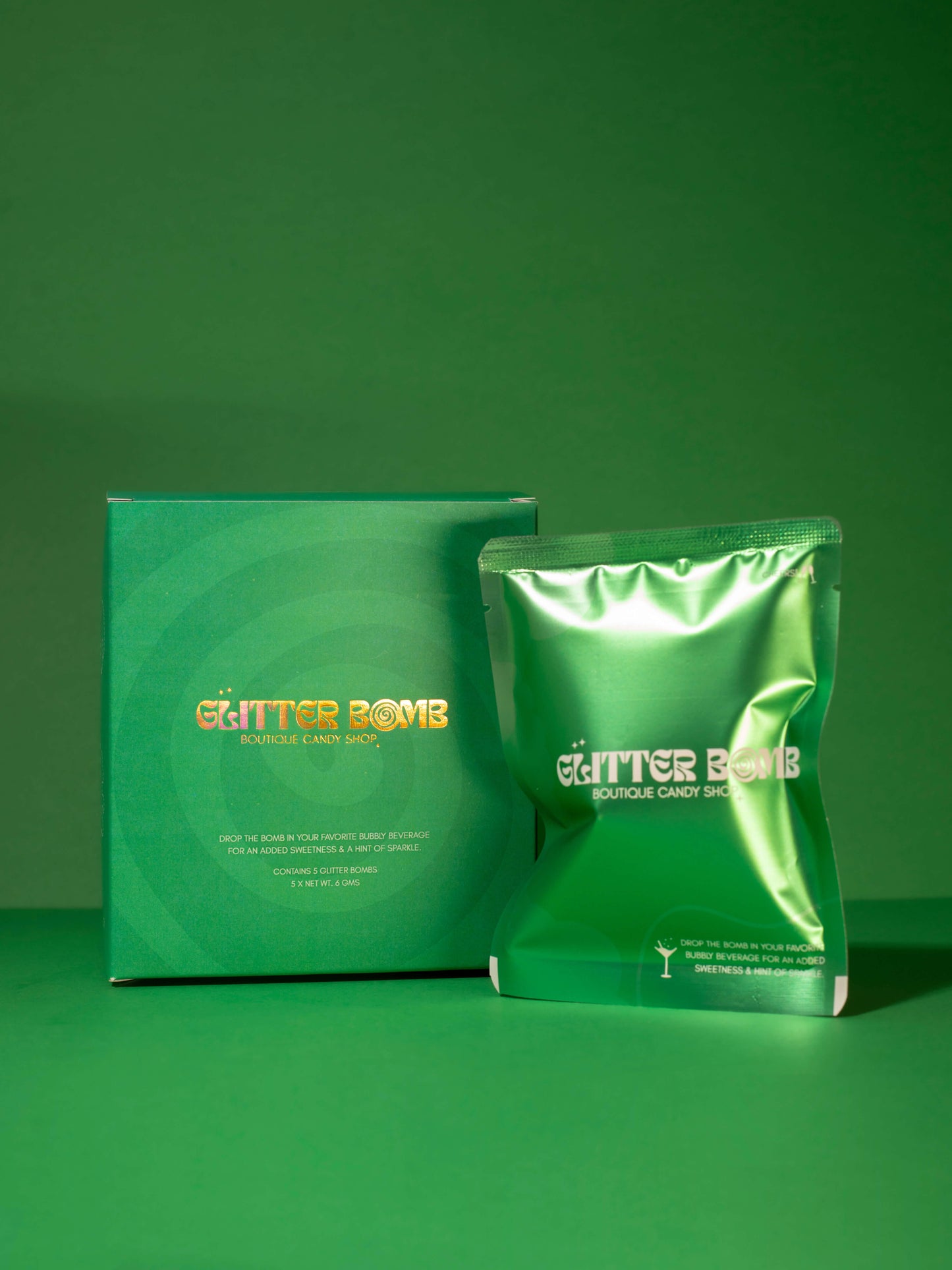 Green Glitter Bomb (Pack of 5)