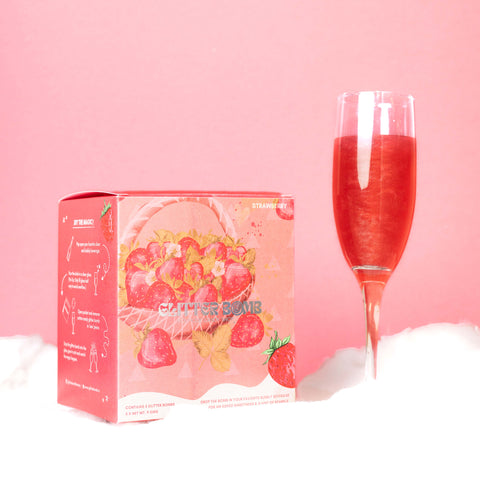 Strawberry Glitter Bomb - Pack of 5